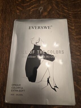EVERSWE Full Of The Colors Microfiber Tights Red (80 Den) XXL/XXXL